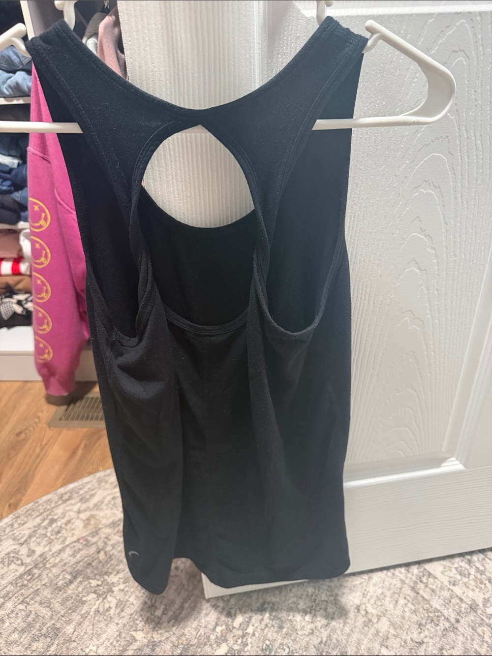 ZYIA Black Racerback Cutout Tank